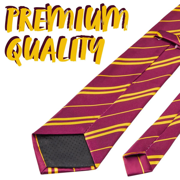 Halloween Red Necktie Wizard Costume Accessory for Unisex Kids Adult
