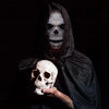 Halloween Skull Mask with Moving Jaw, Halloween Full Head Skull Mask