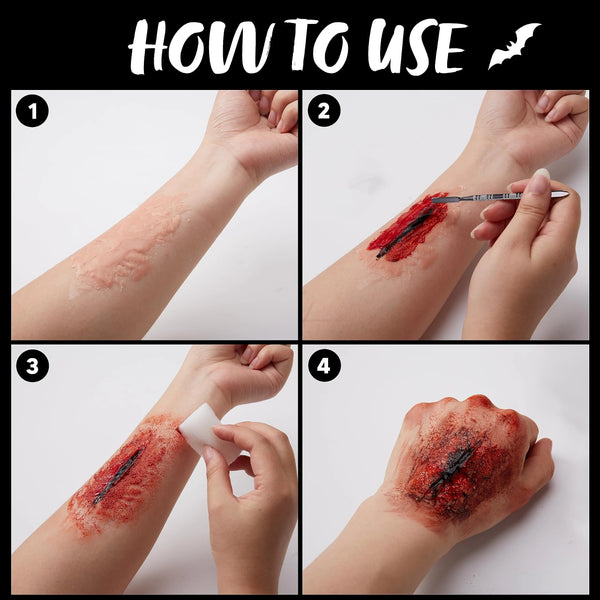 Halloween Vampire Makeup Kit for Adult and Kids