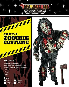 Halloween Zombie Deluxe Costume with Toy Axe