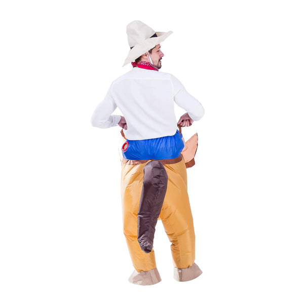 Inflatable Cowboy Riding-a-horse Deluxe Costume Set