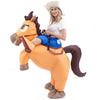Inflatable Cowboy Riding-a-horse Deluxe Costume Set