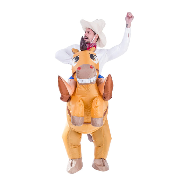 Inflatable Cowboy Riding-a-horse Deluxe Costume Set