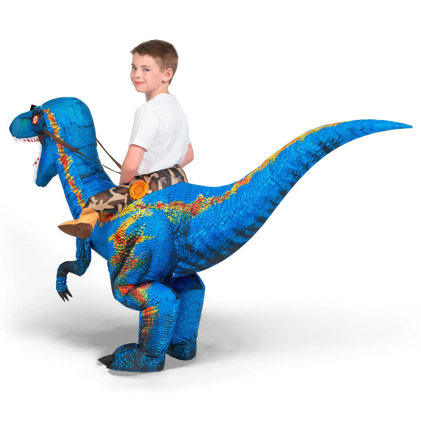 Inflatable Dinosaur Costume, Riding a Raptor Digital | Spooktacular ...