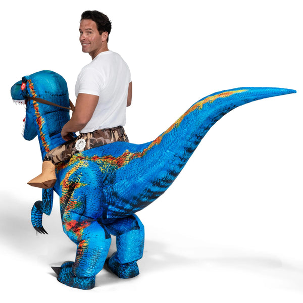 Inflatable Dinosaur Costume, Riding a Raptor Digital | Spooktacular ...