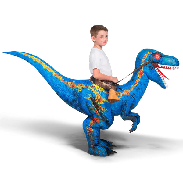 Inflatable Dinosaur Costume, Riding a Raptor Digital | Spooktacular ...