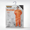 Jumpsuit Men's Orange Prison Escaped Inmate Jailbird Coverall Costume