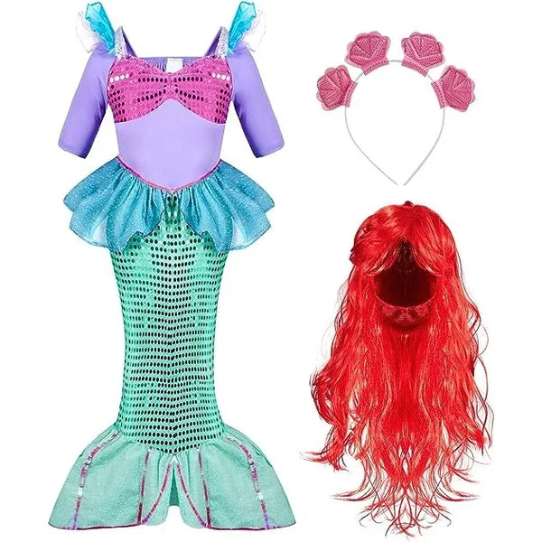 Kids Mermaid Princess Costume