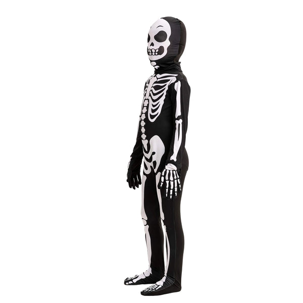 Kids Skeleton Costume, Unisex Glow in the Dark