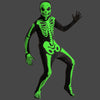 Kids Skeleton Costume, Unisex Glow in the Dark