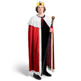 King Costume Set for Kids, Adult, Medieval Royal Lord Farquaad Costume