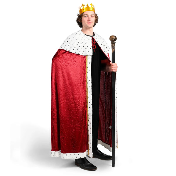 King Costume Set for Kids, Adult, Medieval Royal Lord Farquaad Costume