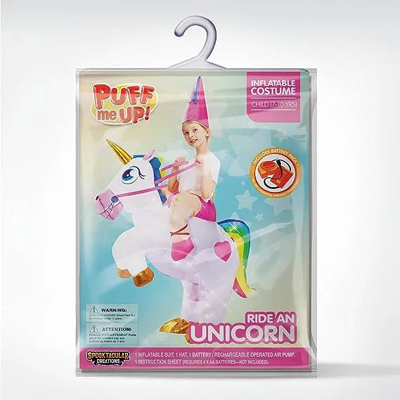 Light-up Unicorn Ride-On Inflatable Costume