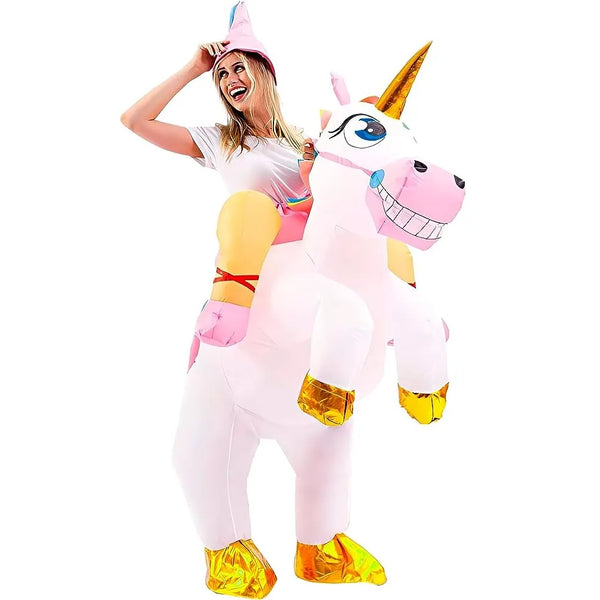 Light-up Unicorn Ride-On Inflatable Costume