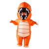 Inflatable Animated Orange Dinosaur Costume Cosplay