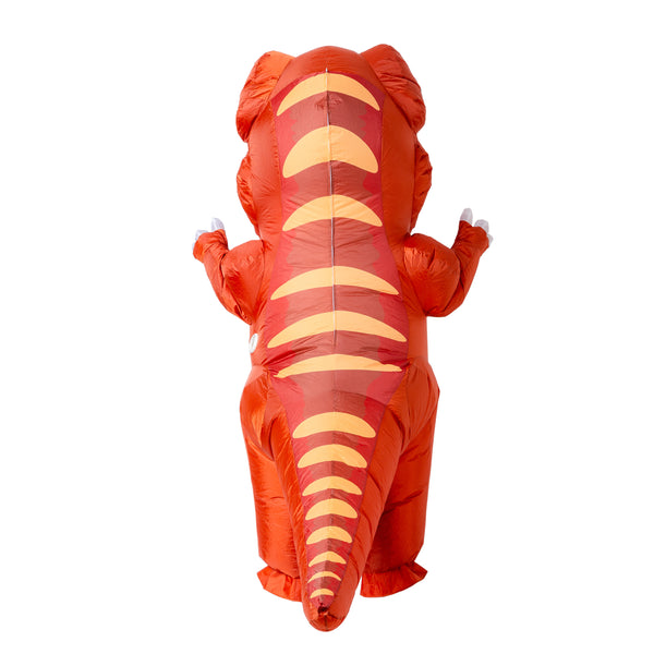 Unisex Red Dinosaur Full Body Inflatable Costume
