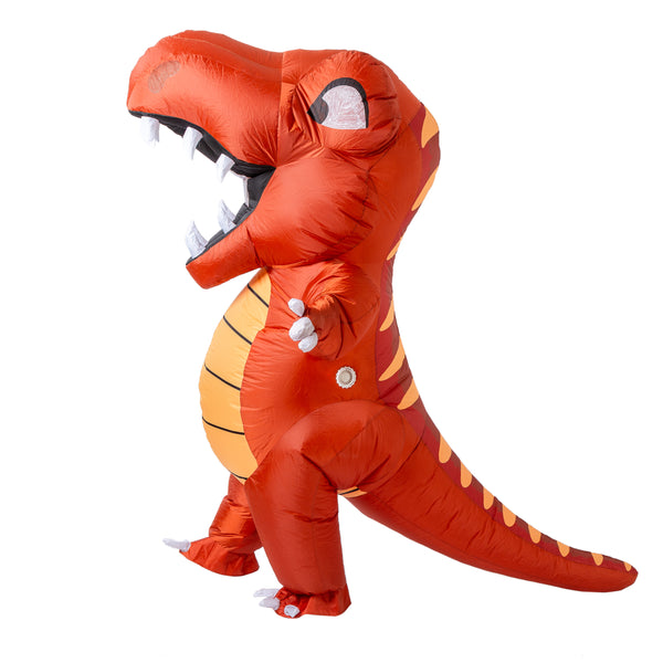 Unisex Red Dinosaur Full Body Inflatable Costume