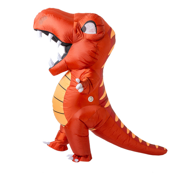 Unisex Red Dinosaur Full Body Inflatable Costume