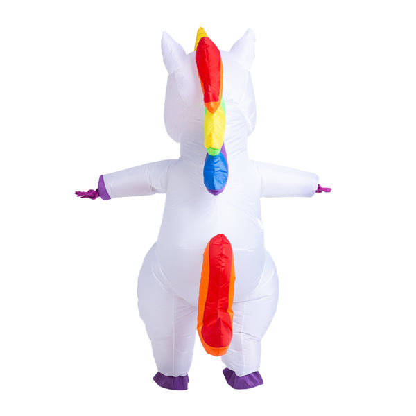 Inflatable White Unicorn Full Body Costume
