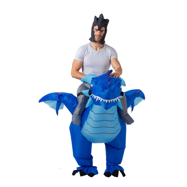 Inflatable Ride-On Ice Dragon Costume Cosplay | Spooktacular Creations