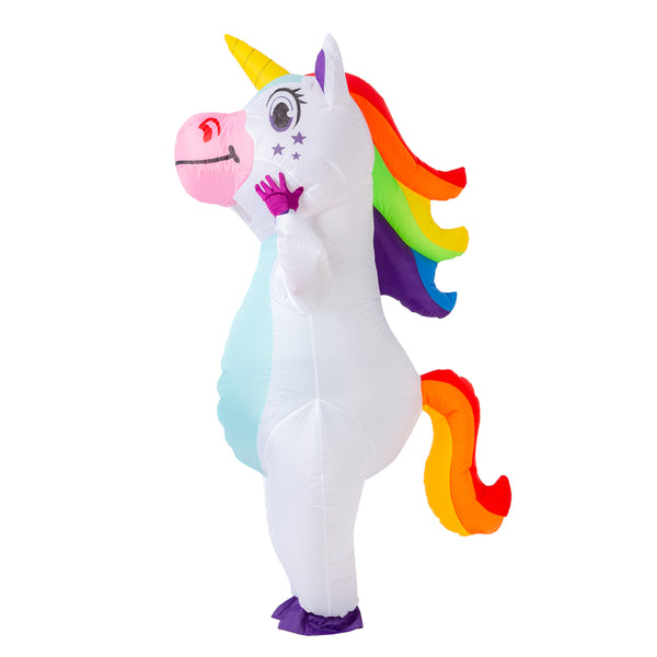 Inflatable White Unicorn Full Body Costume