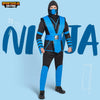 Men Blue Ninja Costume Set for Adult Halloween