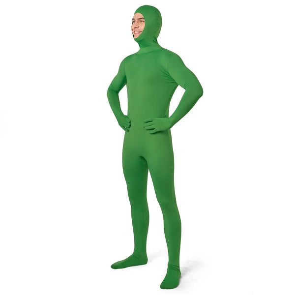 Mens Open Face Bodysuit Jumpsuit Zentai Costume