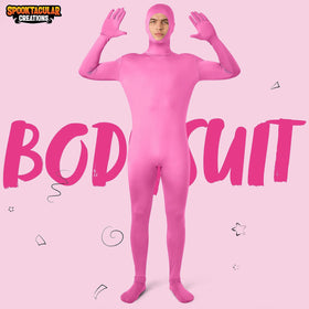 Mens Open Face Bodysuit Jumpsuit Zentai Costume