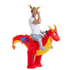 Inflatable Ride-On Fire Dragon Costume - Adult