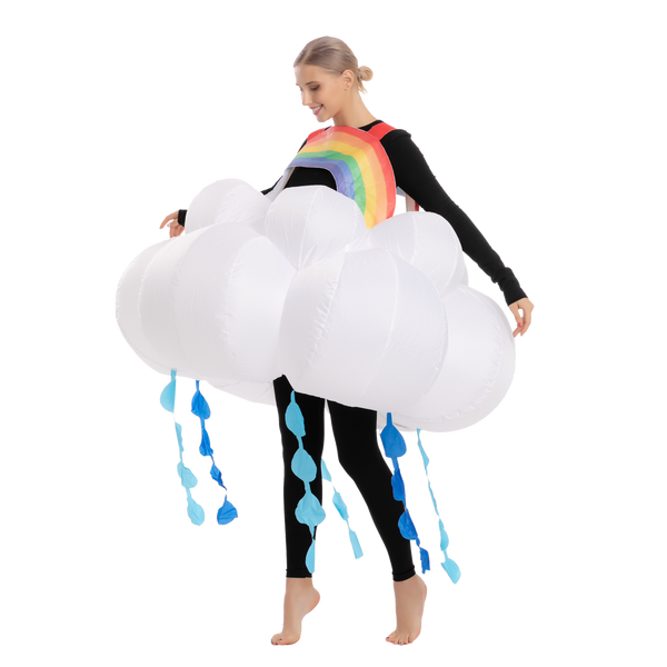 Raining Rainbow Cloud Inflatable - Adult