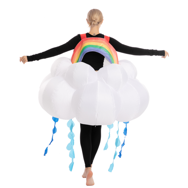 Raining Rainbow Cloud Inflatable - Adult
