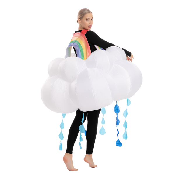 Raining Rainbow Cloud Inflatable - Adult