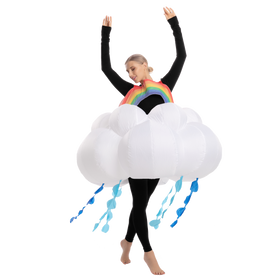 Raining Rainbow Cloud Inflatable - Adult