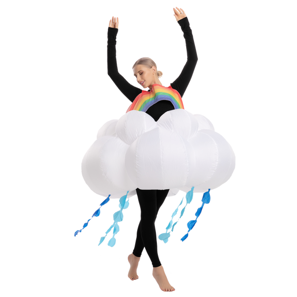 Raining Rainbow Cloud Inflatable - Adult