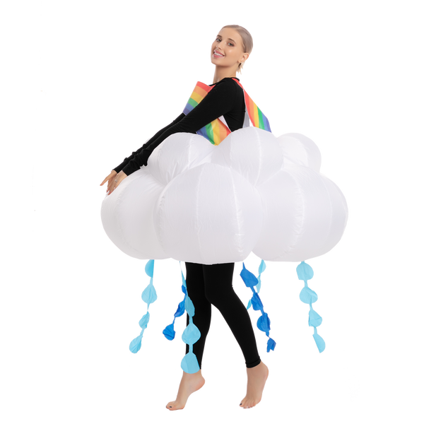 Raining Rainbow Cloud Inflatable - Adult