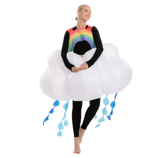 Raining Rainbow Cloud Inflatable - Adult