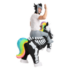 Skeleton Unicorn Ride-On Inflatable Costume - Adult