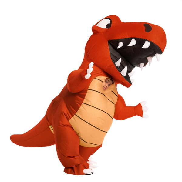 Unisex Red Dinosaur Full Body Inflatable Costume