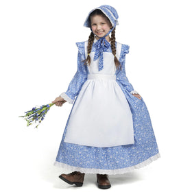 Pioneer Girl Costume, Colonial Dress Costume for Girls