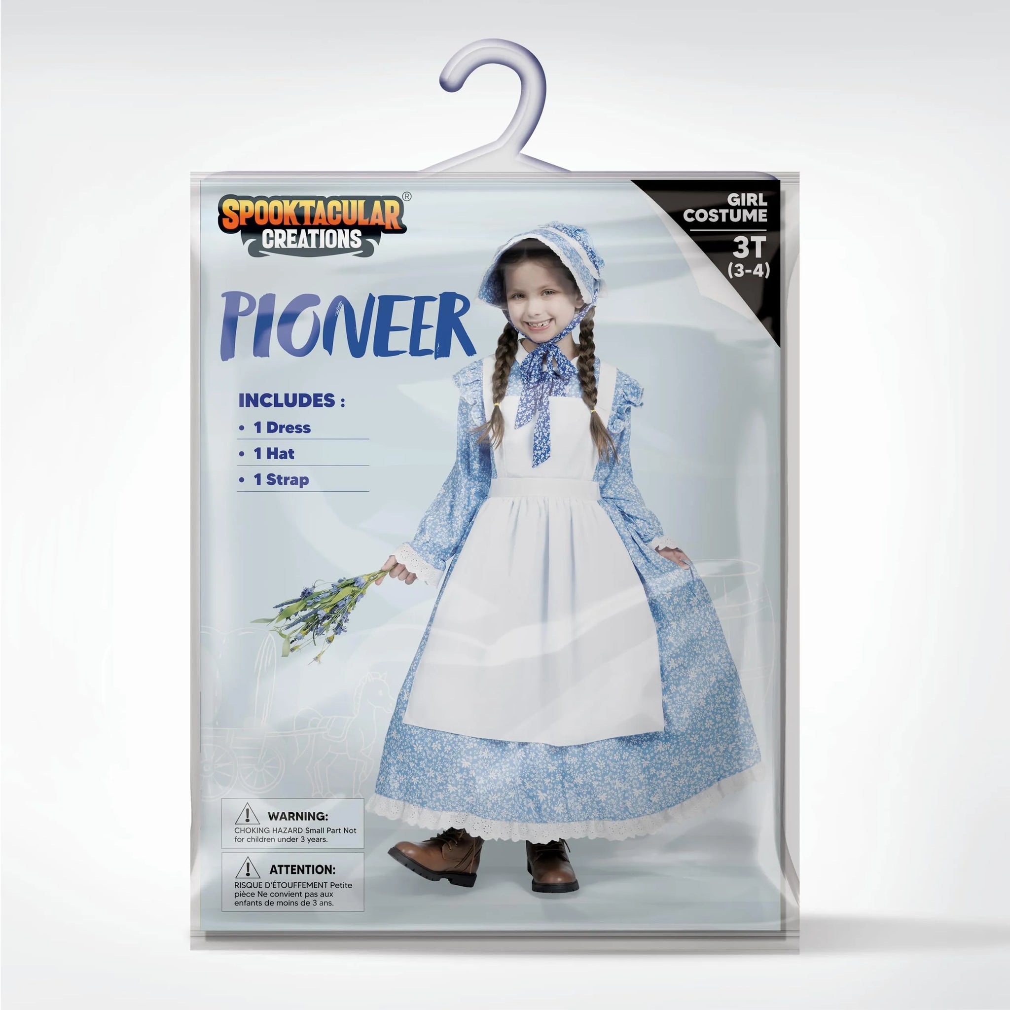 Pioneer Girl Costume, Colonial Dress Costume for Girls