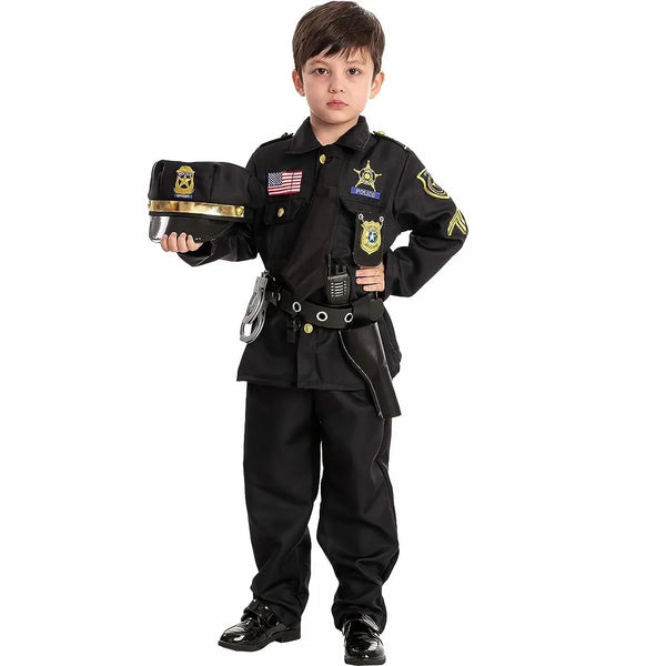 Police Costume for Kids, Cop Costume Outfit Set