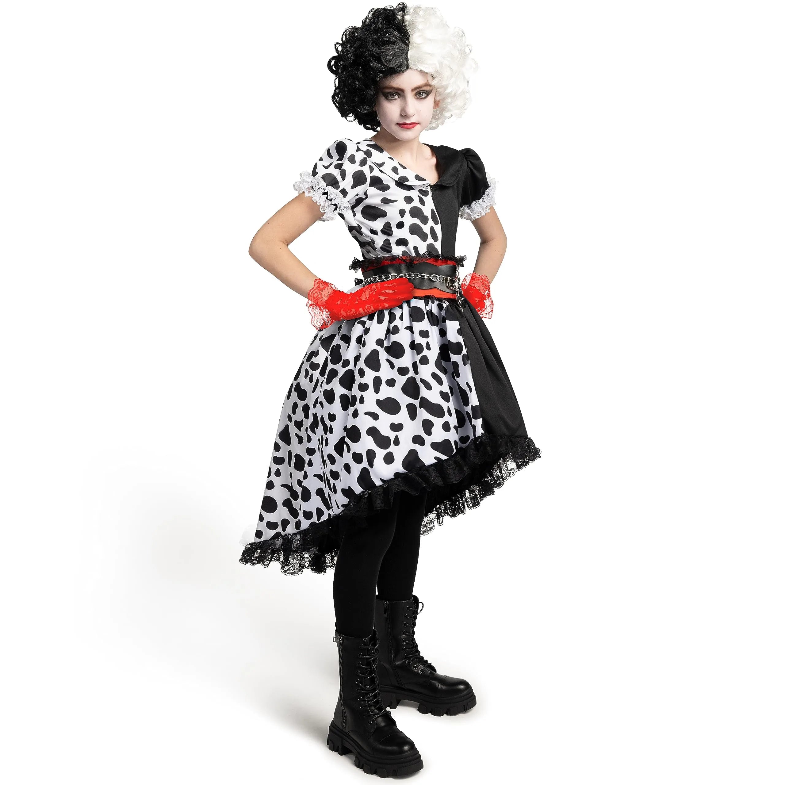 Polka Dots Dress Set for Girls Halloween Dress up and Costume parties |  Spooktacular Creations