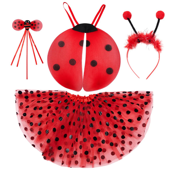 Red Ladybug Costume Set Halloween Cosplay Parties