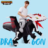 Ride-on Cool Skeleton Dragon Infltable Costume