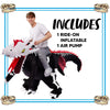 Ride-on Cool Skeleton Dragon Infltable Costume