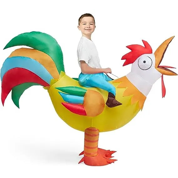 Rooster Inflatable Raft Ride-on Rooster Inflatable Costume | Spooktacular Creations