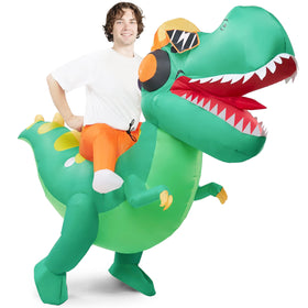 Inflatable Costume Riding a Hip-hop Dinosaur T-rex