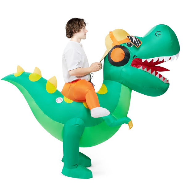 Inflatable Costume Riding a Hip-hop Dinosaur T-rex