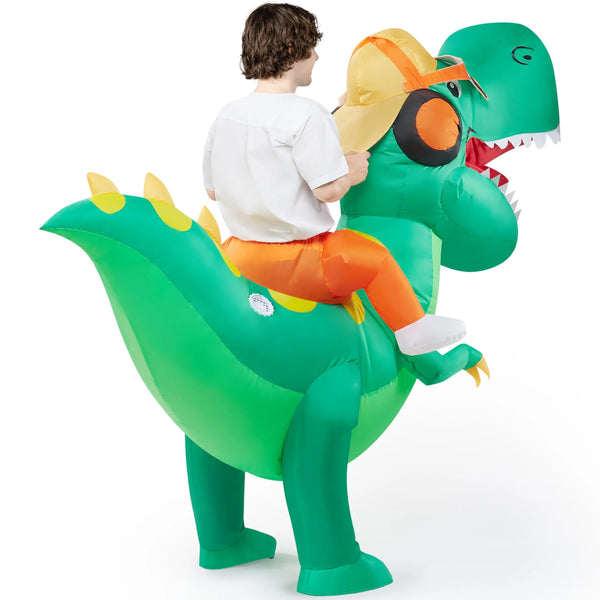Inflatable Costume Riding a Hip-hop Dinosaur T-rex