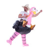 Riding-an-ostrich Costume Inflatable - Adult